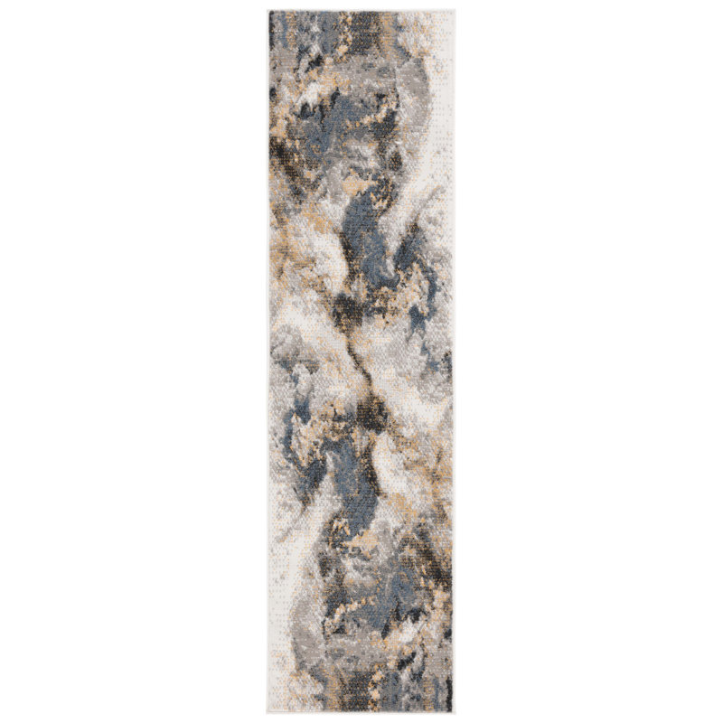 Pyramid Performance Abstract Rug, Runner 2'2" x 8'