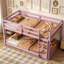 Lit superposé simple au-dessus d'un lit simple en bois massif avec échelle, lattes renforcées pour plus de stabilité et de sécurité-260798393
