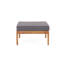 Table basse en bois et bois - Splendeur moderne de style Mid-Century avec des coussins d'eau et des lattes frappantes