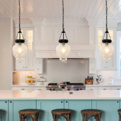 Modern Transparent Glass Chandelier