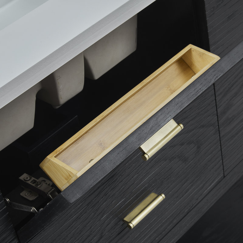 Lucian 48'' W Single Vanity, Black