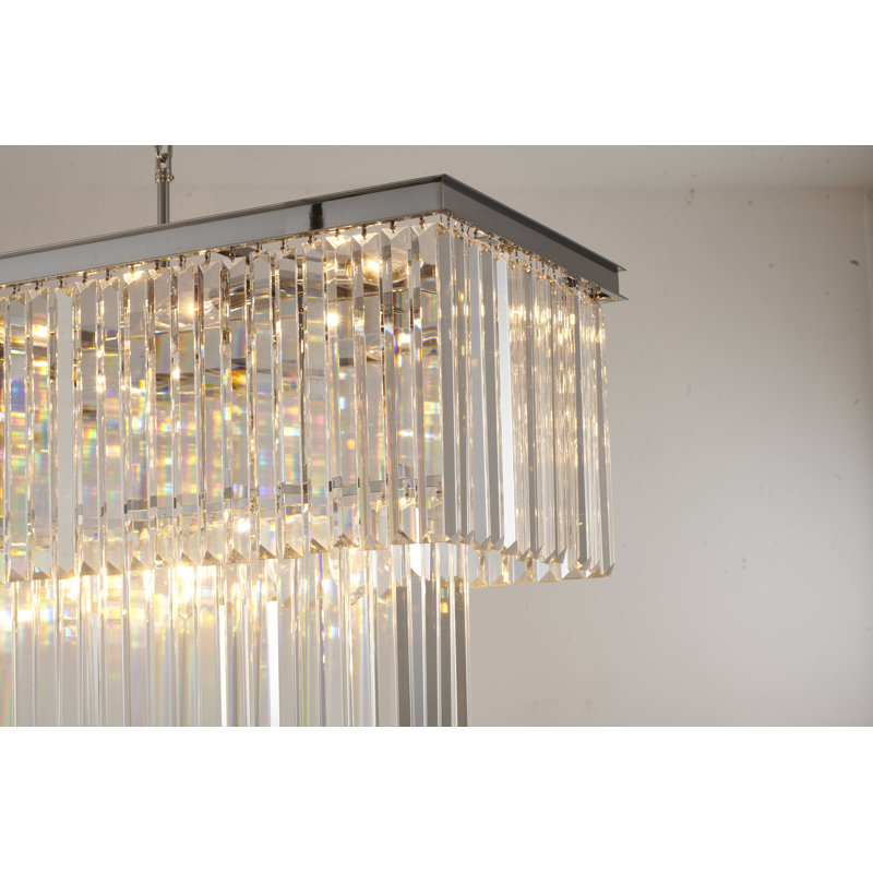 Lustre classique en cristal 18 lumières