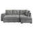 Modern Sleeper Sectional Sofa with Hidden Storage and Stool Seating