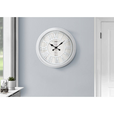 Clocks, 20" Round, Wall Clock, Transitional