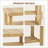 Hofitlead 27.5 Inch Solid Wood 3-Tier Shoe Rack Bench