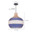 Boho Blue Rattan Pendant Light for Kitchen Dinin-1414954372