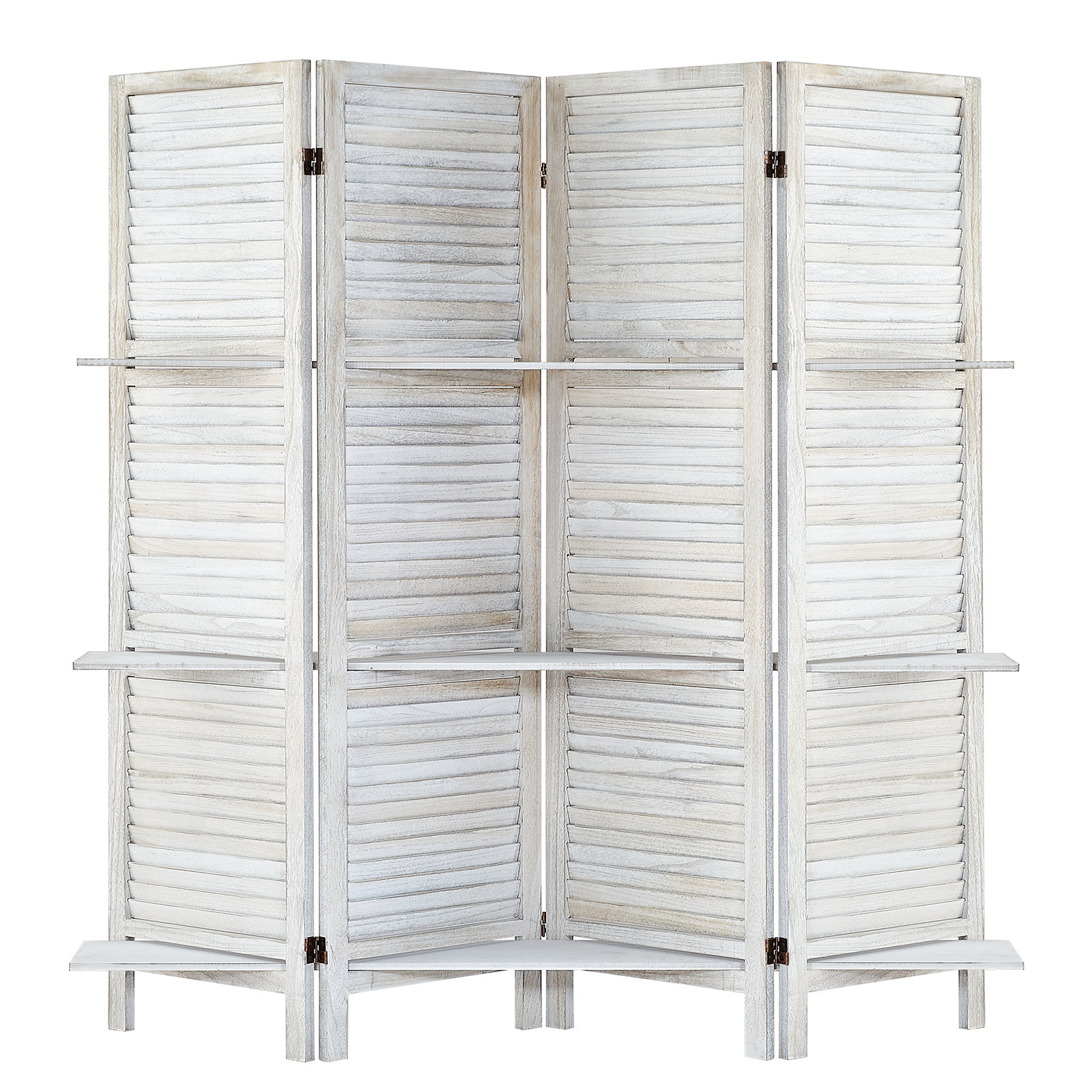 Rose Home Fashion DoubleSide Room Divider with Shelves for Room