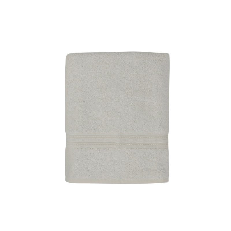 Cotton Blend Midweight Bath Towel, White
