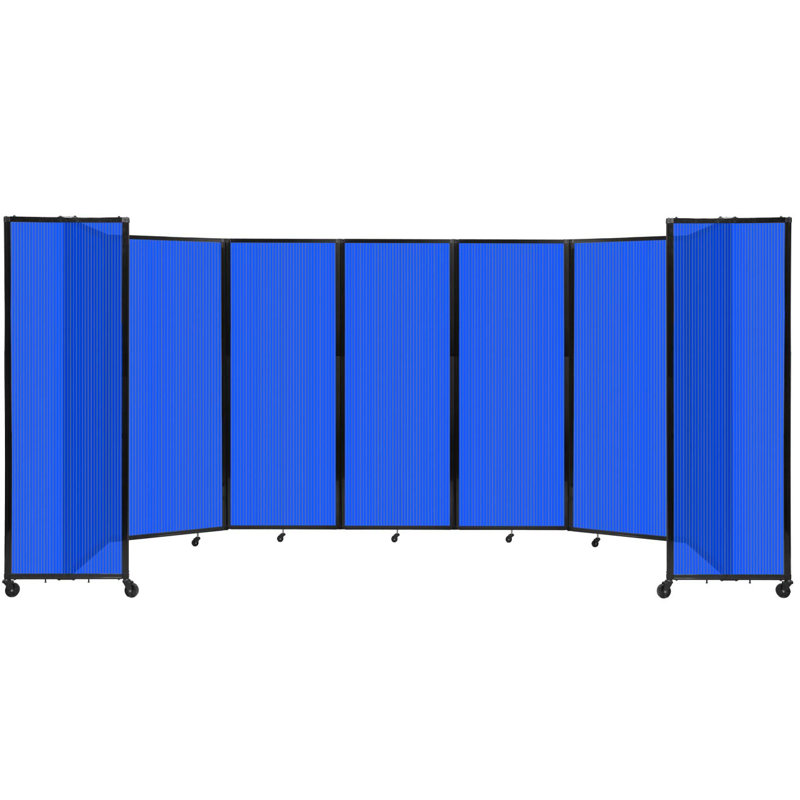 Cloison murale en polycarbonate 360, H 90 po x l 234 po, Bleu