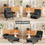Fauteuil convertible convertible pour adultes, lit pliant 5 en 1 avec dossier réglable à 5 positions et coussin-2106589538