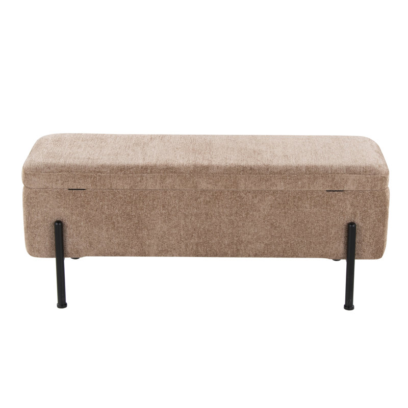 Jabaris Storage Bench, Brown, Black