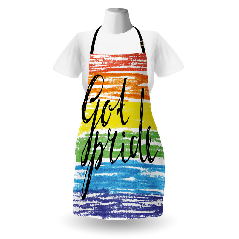 Multicolore, tablier East Pride, fierté artistique unisexe