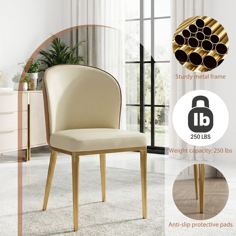 Modern Light yellow/Brown Dining Chair,Dining Room Chairs,Kitchen Chairs