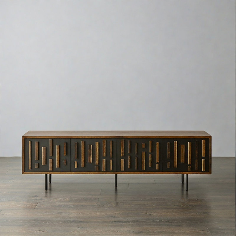 Meuble télé simple de style médiéval, 78.74"