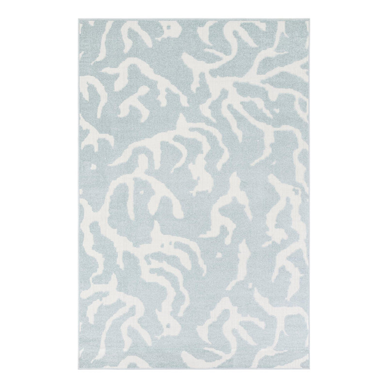 Sabrina Soto ReNew Indoor/Outdoor Rug Light Blue, Rectangle 6'1" x 9'