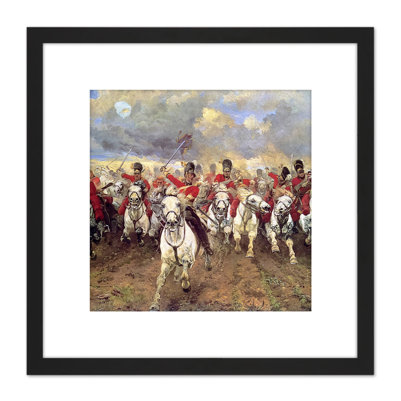 Thompson Scotland Forever Battle Waterloo - Single Picture Frame Painting