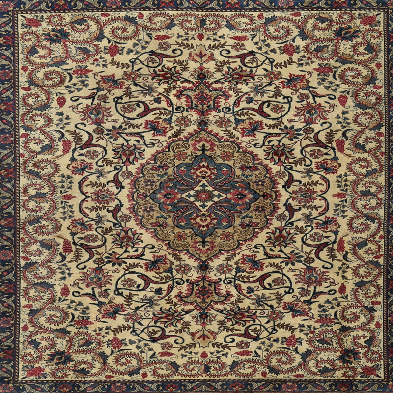 Ceballo Oriental Indoor Rug, Square 6'