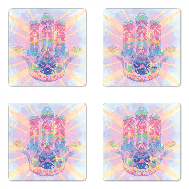 Square 4 Piece Coaster Set