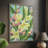 Floral Vibration II Framed Print - Solid Wood-194272376