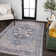 Sarok Ornate Medallion Machine-Washable Blue/Cream Rug