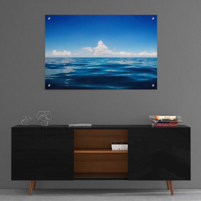 Art mural en verre Rosecliff Heights «Deep Blue» par Nicklas Gustafsson