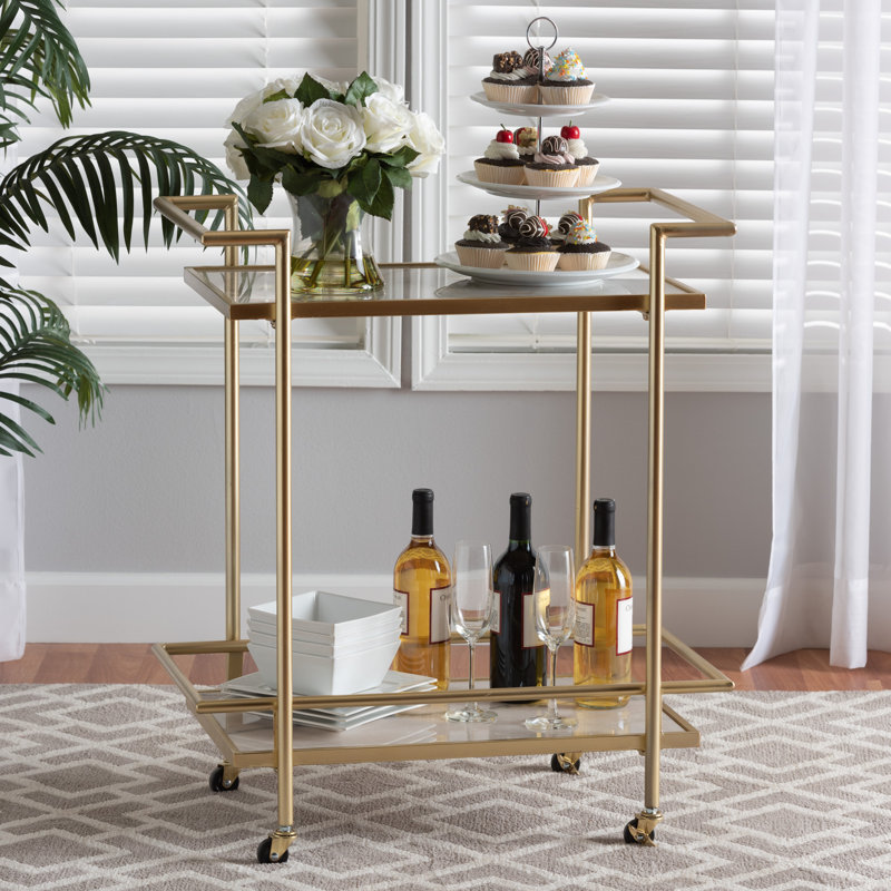 Izzi Metal Bar Cart