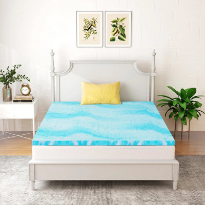 Surmatelas de 2 pouces, surmatelas en mousse à mémoire de forme taille TG