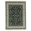 High-Quality Hand-Knotted Black And Cream Area Rug