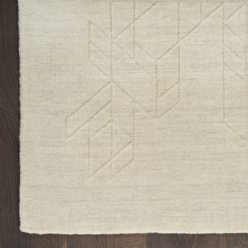 Mihira Geometric Wool Hand Woven Area Rug, Rectangle 366 x 457cm