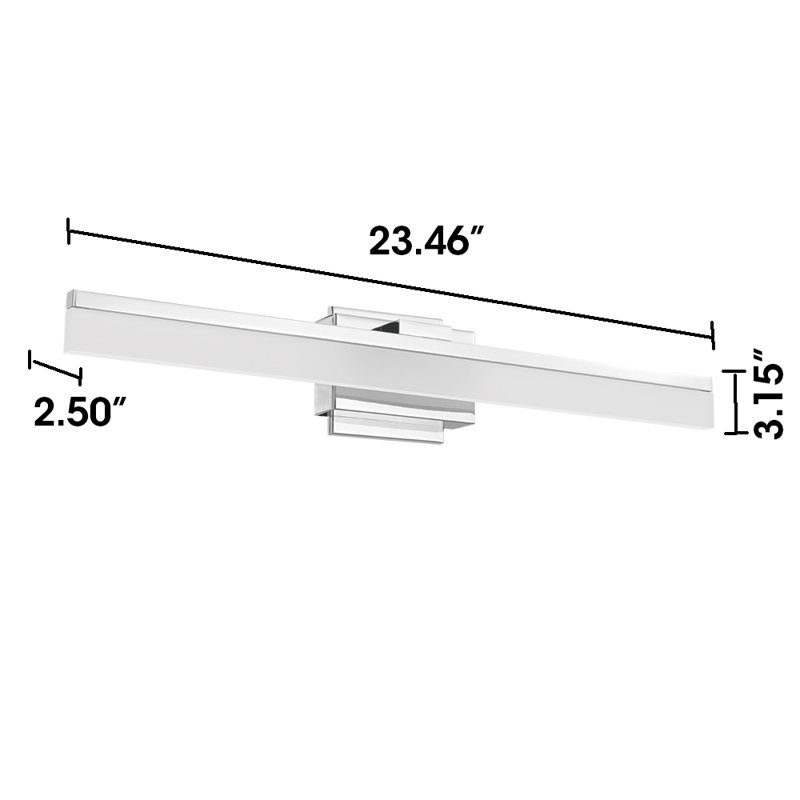 Mairead LED Bath Sconce, Chrome