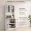 Armoire de rangement autoportante avec huche