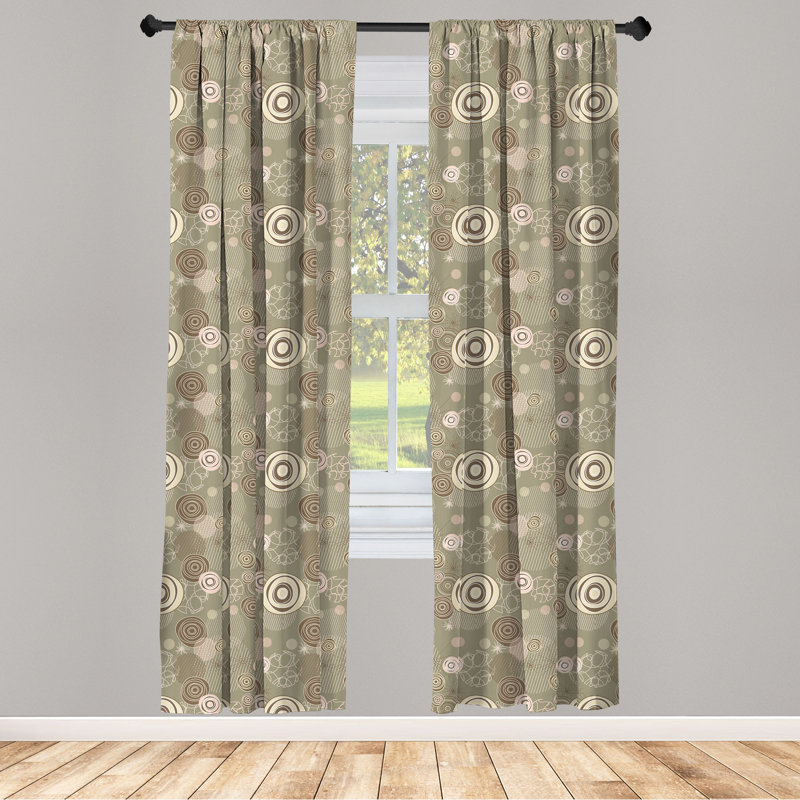 Panneaux de rideaux semi-transparents avec passe-tringle, 28 po x 63 po