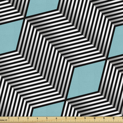 Cherlonda Diagonal Zigzags and Diamond Multi-Purpose Fabric