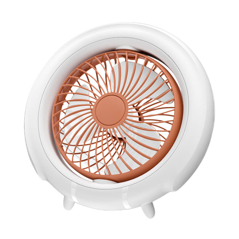 Ventilateur de circulation multifonctionnel à lumière suspendue à support de lumière multifonctionnel de Kondieu, Yellow