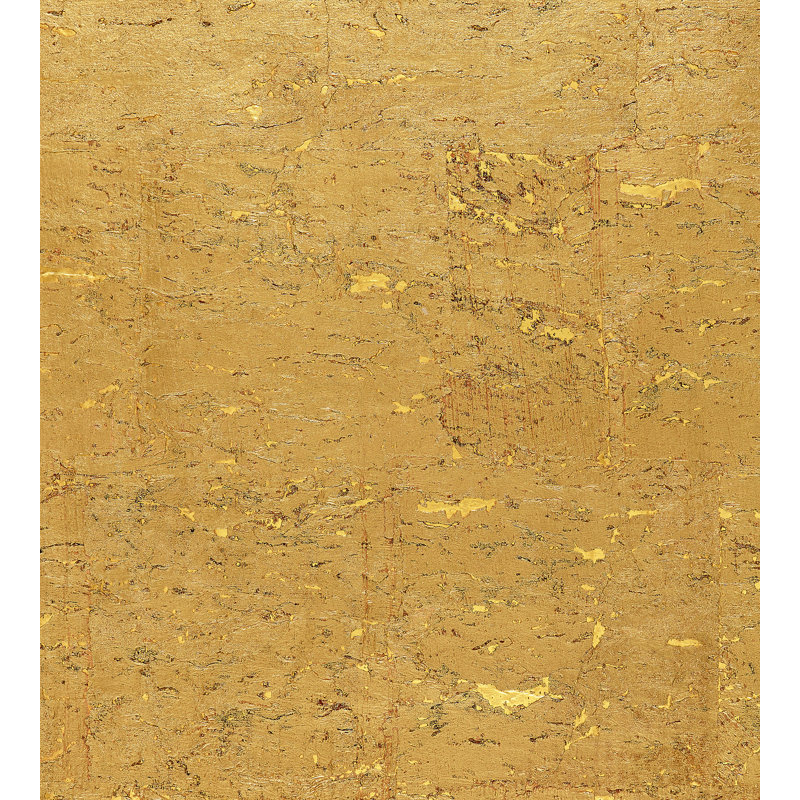 Natural Textures Abstract Wallpaper Roll, Gilt