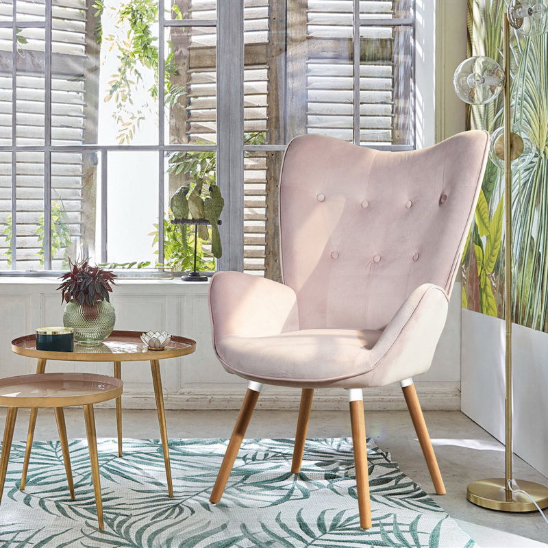 Norred Upholstered Wingback Chair