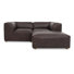 Canapé modulaire en cuir 3 pièces Foley