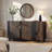 Modern Fluted Wood Design Storage Cabinet with Wood Legs-453884080