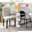 Trischa Upholstered Dining Chairs Set of 6, Parsons Chairs with Solid Wood Legs, Kitchen Accent Side Chairs with High Back and Padded Seat for Kitchen/Living Room/Restaurant-1562538577
