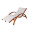 Chaise longue simple en pin 63 po Musawwir