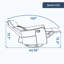 Fauteuil inclinable manuel blanc à massage chauffant avec chaise berçante et pivotante en similicuir pour le salon-2072909080