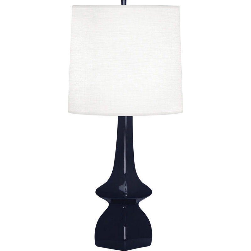 Jasmine Ceramic Table Lamp, Midnight