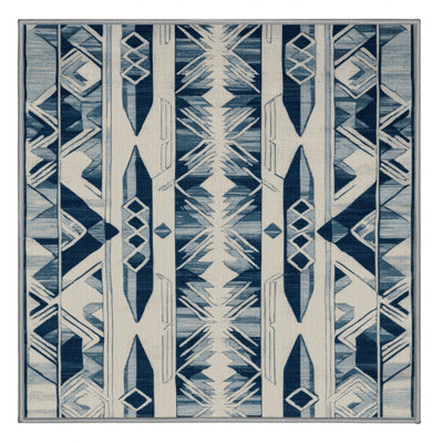 Machine Washable Art Deco Gray Area Rug