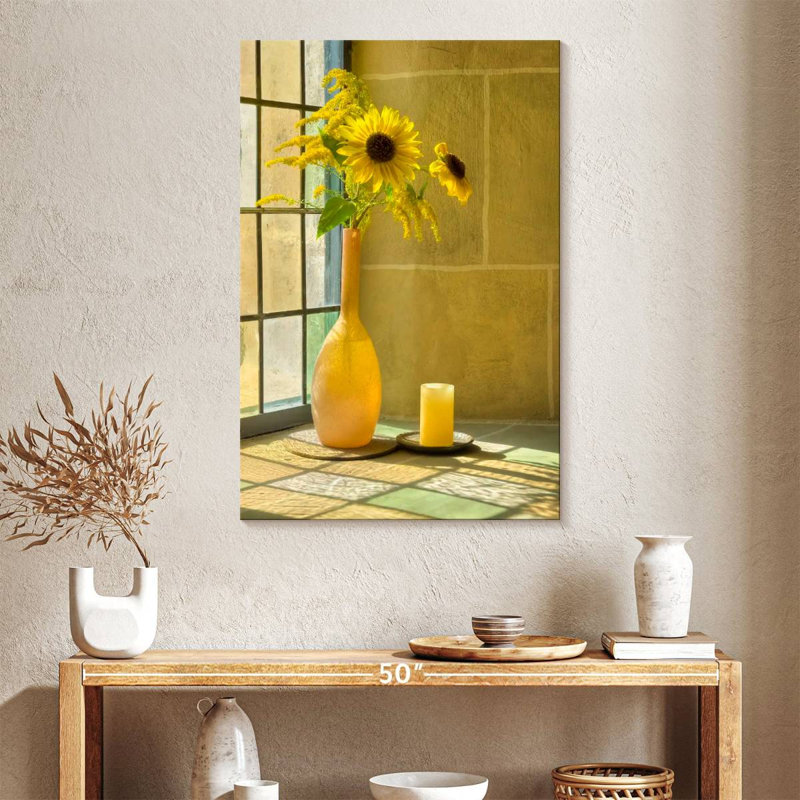 Harnek Sunflower Window, 39" H x 26" W