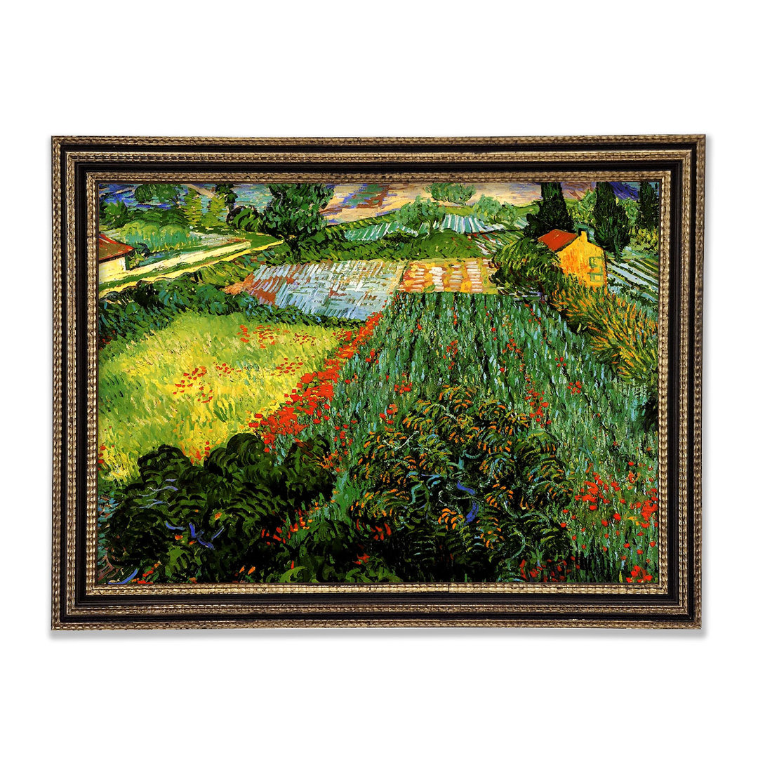 Van Gogh Feld mit Mohnblumen - Druck