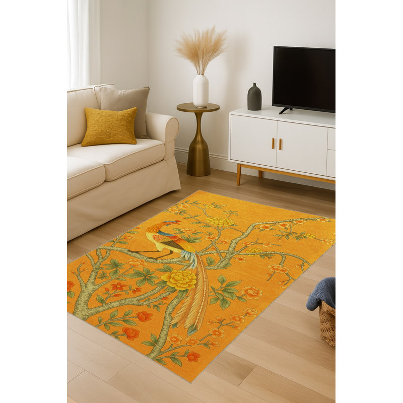 Tapis beige tissé Mosso, 4'11" x 9'10"