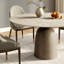Ensemble de salle à manger 7 pièces 7 pièces en noyer foncé avec plateau gris 59 "et chaises rembourrées-778977489-778977490
