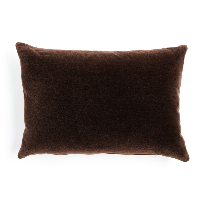 Bridger Wool Pillow Cover & Insert, Monte Chocolate, Rectangular 16"H x 24"W