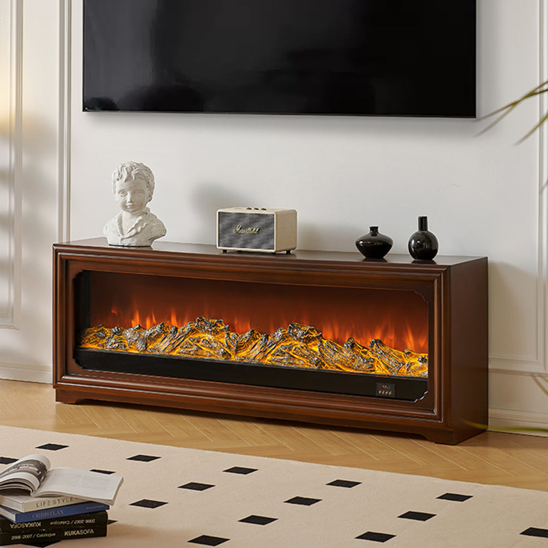 American-style simulated flame TV cabinet fireplace