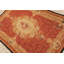 Tapis médaillon traditionnel doré en laine tissé à la main 4 x 6